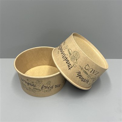 Bát giấy kraft in tùy chỉnh 1000ml